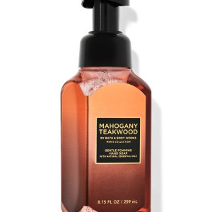 Mahogany Teakwood gentle foaming hand soap, bath and body works