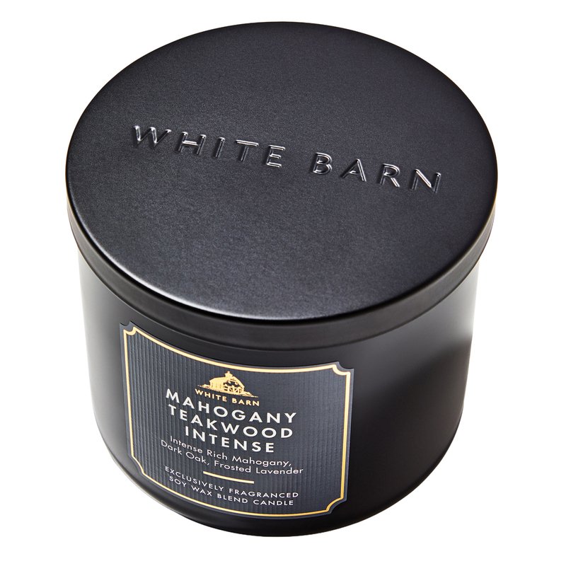 BBW Mahogany Teakwood 3-Wick Candle - Image 2