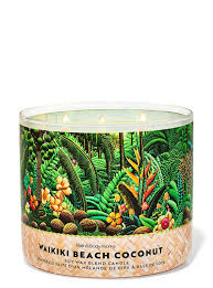 Waikiki beach coconut candle