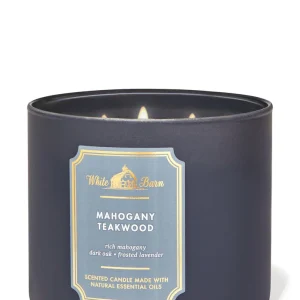 mahogany teakwood candle