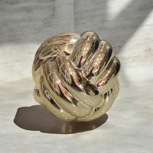 Ceramic-Ornaments-Abstract-Statue-Thread-Knot-gold-medium