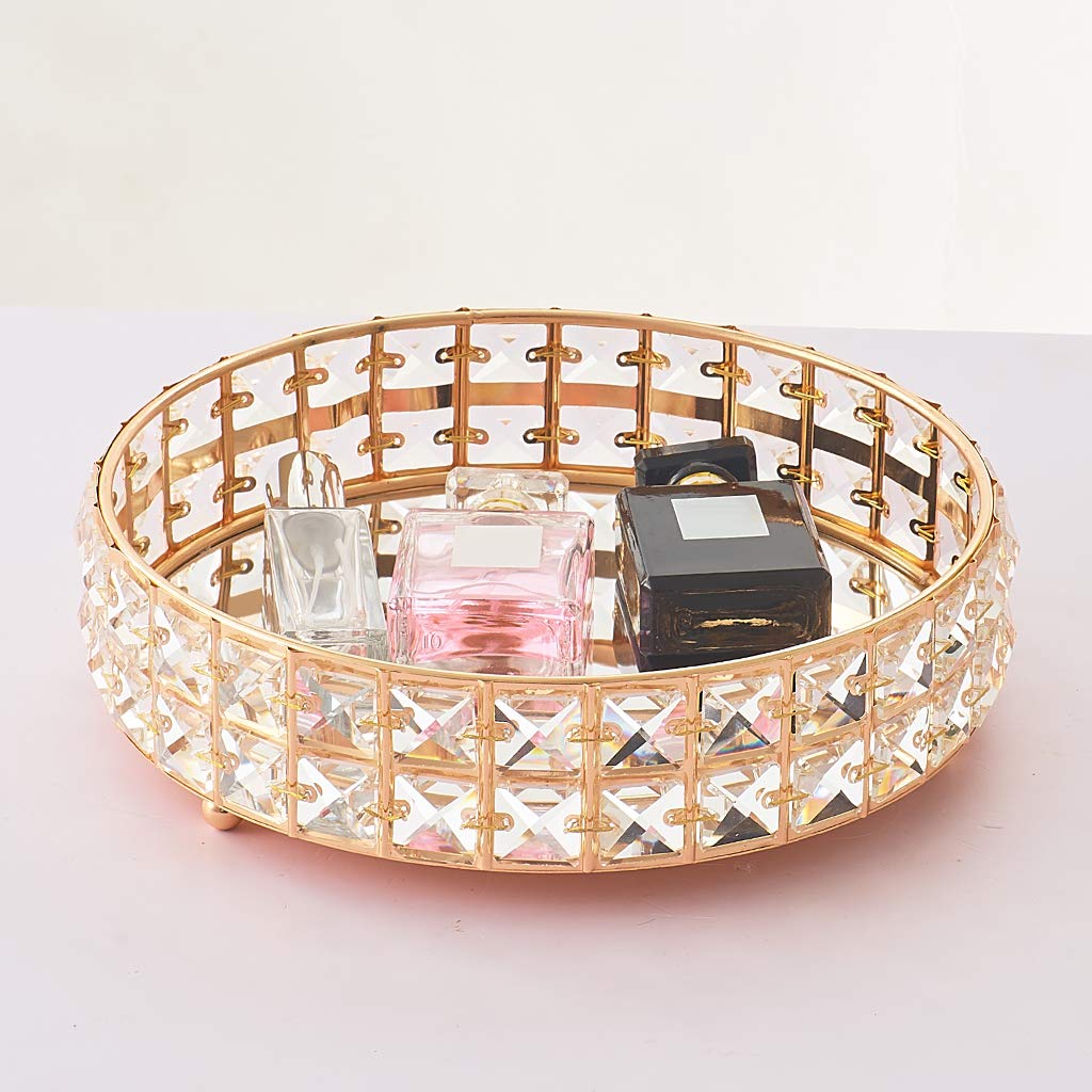 Shining-Crystal-Jewelry-Holder-Cosmetic-Organizer-Tay-Wedding-Decor-Golden