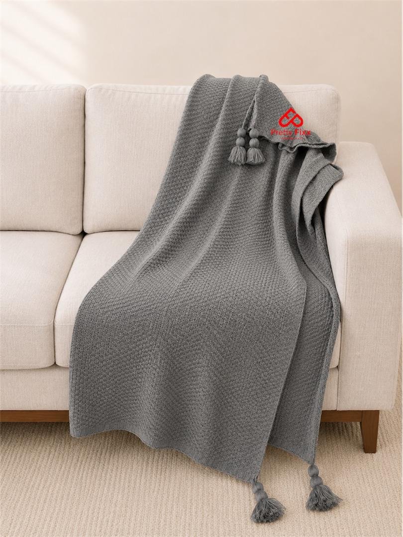 Knitte Knot Throw Blanket for Couch - Image 2