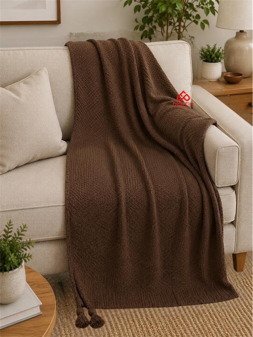 Knitte Knot Throw Blanket for Couch - Image 3