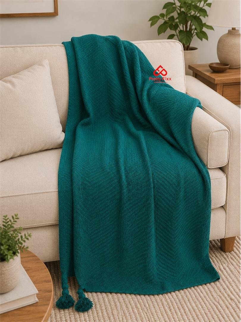 Knitte Knot Throw Blanket for Couch - Image 4