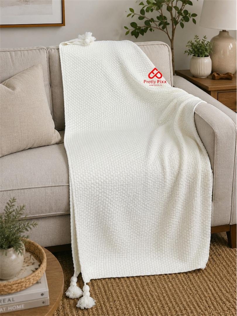 Knitte Knot Throw Blanket for Couch - Image 5