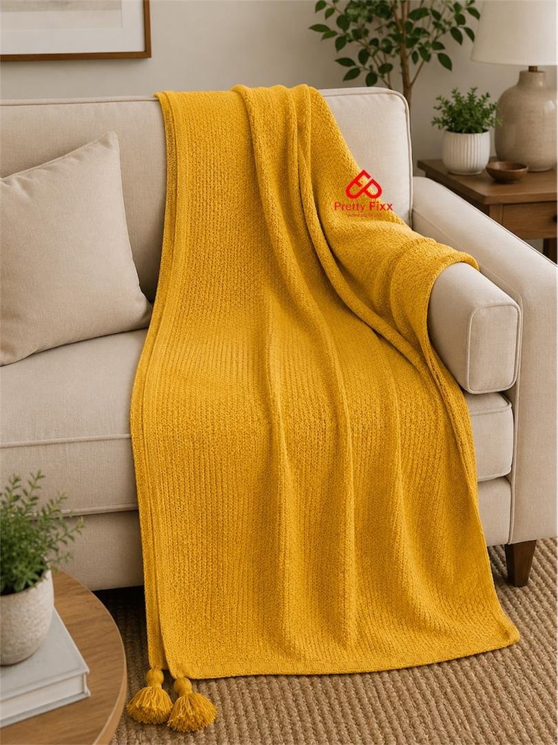 Knitte Knot Throw Blanket for Couch - Image 6